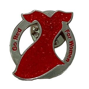 American Red Cross Go Red For Women Pin